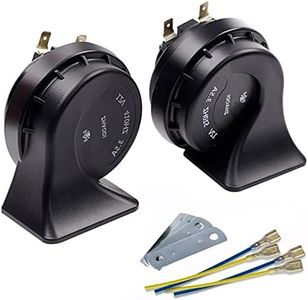 Car Horn, banhao Motorcycle Horn Loud Truck Horn Train Horns Waterproof High Low Tone Universal Fit Super Loud Electric Snail Horn 12V Horn Kit Replacement Car Horns