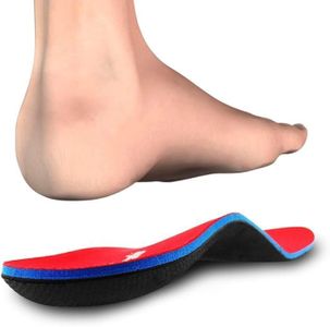 PCSsole Orthotic Arch Support Insoles for Men – Flat Feet, Plantar Fasciitis, Red, Size 9.5-10