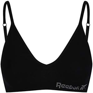 Reebok Justine Women’s Crop Top | Bras for Women Made with Stretch Cotton | Cropped Low-Impact Gym Top with Removable Pads in 3 Colours
