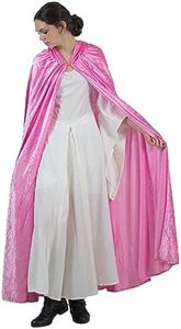 Everfan Pink Hooded Cape | Cloak with Hood for Halloween, Cosplay, Costume, Dress up