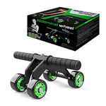 Wearslim® Professional Abs Workout 4 Wheel Ab Roller Perfect Home Gym Equipment for Men and Women Exercises - Multicolor