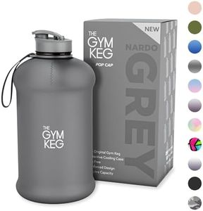 The Gym Keg Sports Water Bottle (2.2 L) Insulated | Half Gallon | Carry Handle | Big Jug Sport, 64oz Hydro Jug, Large Reusable Bottles | Ecofriendly, BPA Free Plastic, Leakproof For Men And Women (Nardo Grey)