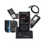 Olympus DS-9000 Professional Dictation Recorder with Dictation Management Software ODMS PIN Encryption 2 Integrated Microphones USB Integrated Slide Switch Docking Station V741020BE010