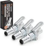 Saker Grease Gun Coupler-Upgrade to 14,000 PSI,Duty Quick Release Grease Couplers,Compatible with All Grease Guns 1/8" NPT Fittings (3 PCS)