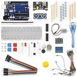 AZDelivery Electronic Starter Kit with Resistors, Power Supply Module and DC Motor Multi-parting Sensor Kit with LEDs Electronics Accessories Compatible with Arduino, including E-Book!