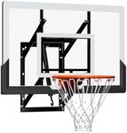 Wall Mounted Basketball Hoop 48in Basketball Hoop with Shatterproof Backboard, 7.5FT-10FT Height Adjustable，mountable Garage Mounted Outdoor