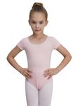 WEGETIT Leotards for Girls Gymnastics Toddler Ballet Leotard Girls Dance Shirts (Pink,4-6Years)