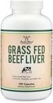 Beef Liver Capsules (1,000mg of Grass Fed, Desiccated Beef Liver per Serving, 180 Capsules, 3 Month Supply) Beef Liver Supplement for Digestion, Immune Health, Energy, and Wellness by Double Wood