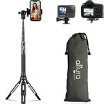 Altura Photo Phone Tripod 55" - Works as GoPro Tripod, GoPro Selfie Stick & Camera Monopod - Cell Phone Tripod Stand with 360 Rotating Head - Tripod for iPhone with Carrying Case, Great for Travel