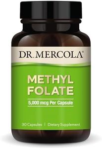 Dr. Mercola, Methyl Folate Dietary Supplement, 30 Servings (30 Capsules), Non-GMO, Soy-Free, Gluten Free
