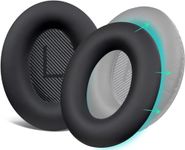 SOULWIT Silicone Ear Pads Cover Protector for Bose QuietComfort QC15 QC25 QC2 QC35 QC45/Ae2 Ae2i Ae2w/SoundTrue & SoundLink AE Headphones Cushions, Sweatproof, Easily Washable - Black