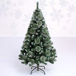 AMFIN® (6 Feet) 180 Tips Snow Pine Christmas Tree/Xmas Tree Decoration/Christmas Tree Snow Pine/Christmas Snow Pine Tree/Christmas Decoration