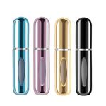 YRHP INDIA Portable Mini Refillable Perfume Atomizer Bottle Atomizer Travel Size Spray Bottles Accessories 5ml - 4 PCS