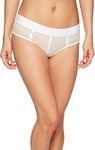 DKNY Women's Sheers Hipster, Dark White, Small