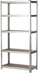 MasterSpec 5-Tier Garage Shelving 1500x700x300mm Warehouse Rack Shelf Unit Storage Rack Pallet Racking Garage Shelves Industrial Commercial Shelving Display Heavy Duty Steel Rack Storage Racking