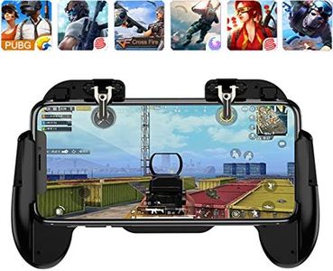 Mobile Phone PUBG Game Controller L1R1 Shoot and Aim Trigger Joystick Ergonomic Gamepad for PUBG Mobile/Knives Out,Phone Gaming Controller for 4.7''- 7.0'' Android & iOS (H6 Black)