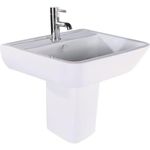 Appleby Basin & Semi Pedestal | Bathroom Sink | Basin & Semi Pedestal | 1 Tap Hole