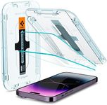 SPIGEN EZ Fit GLAS.tR Slim (Sensor Protection) Screen Protector Designed for Apple iPhone 14 Pro Max (2022)[6.7-inch] Auto Alignment Kit Premium Tempered Glass [2-Pack] - Clear