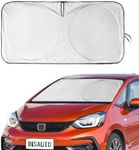 for Honda Fit 2024 Windshield Sun Shade Foldable Sunshade-for Honda Fit 2007-2022 2023 Windshield Cover 210T Reflective Front Window Protector Blocks UV Rays Sun Visor Car Accessories XXL(63" x39.4")