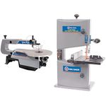 King Canada KC-163SSC-V-6 16" Variable Speed Scroll Saw + King Canada KC-902C 9" Wood Bandsaw with Laser