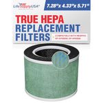 LifeSupplyUSA 4-in-1 Filter (HEPA, Carbon, Net, Pre) fits Renpho RP-AP088W, RP-AP088B