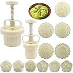 2 Set Mooncake Mould Press with 11 