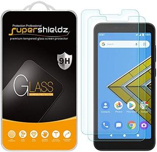 Supershieldz (2 Pack) Designed for AT&T Radiant Core and Cricket Icon Tempered Glass Screen Protector, Anti Scratch, Bubble Free