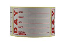 49x74mm Prepped Food Labels - Red Text Removable - Use by Food Labels - Food Rotation Roll - Supplied in Rolls of 500. Label Size: 49 x 75mm … (1 Roll of 500 Labels)