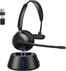 Acer Wireless Headset with Mic for Work, Bluetooth Headset for Laptop, PC