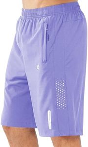 NORTHYARD Men's Athletic Running Shorts Quick Dry Workout Shorts 7"/ 5"/ 9" Lightweight Sports Gym Basketball Tennis Hiking Exercise VIOLET-9inch 4XL