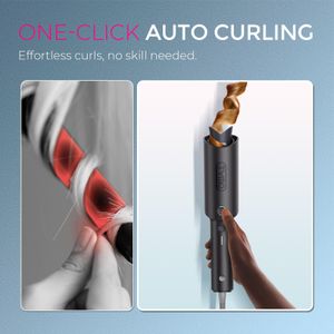TYMO CURLPRO Rotating Curling Iron – 1.25" Barrel Hair Styler
