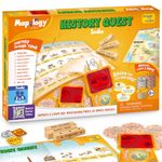 Imagimake Mapology History Quest - India |Historical Board Game |Explore 8 ERAS of Indian History with Discovery Lenses, Artefact Tokens, Ancient Dice |Educational Toy |Birthday Gift for Girls & Boys