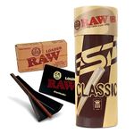 RAW Classic King Size Pre-Rolled Cones | 50 Pack and Cone Loader | Bundle