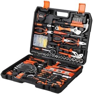 Garvee 236 Piece Tool Set, Auto Repair Tool Combination Package, Socket Wrench Mixed Tool Set Hand Tool Kit with Plastic Toolbox Storage Case, Complete Household Tool Box with Essential Tools