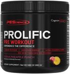 PEScience Prolific Energy Pre Workout – L Citrulline for Nitric Oxide, Rhodiola & CDP Choline Nootropic for Focus – Preworkout for Men & Women – 40 Scoops, Guava Pineapple Punch