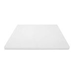 Thick White 18x12 Poly Plastic Restaurant Cutting Board, 0.75 Inch Thick NSF