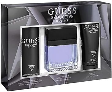 Guess Seductive Homme 100ml EDT + 200ml Shower Gel + 180ml Body Spray (Pack of 3)