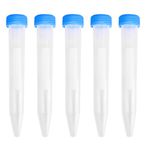 Generic E_14013971 Imported 5 Pieces 15Ml Plastic Graduated Cylinder Centrifuge Tube Laboratory Test W/Caps