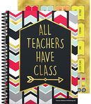 Carson Dellosa Aim High Teacher Planner, 8" x 11" Spiral Bound Planner With Planner Stickers, Daily Planner, Weekly Planner, Grade Book and Lesson Planner Book for Teachers