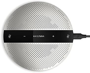 KAYSUDA USB Speaker Phone 360° Omnidirectional Microphone Portable Conference Speakerphone Echo Cancellation for Teams, Zoom, VoIP Calls, Webinar, Phone, Call Center, Recording