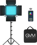 GVM RGB LED Video Light, 800D Studio Light with APP Control Lighting Kit Photography Light 1 Pack with 8 Kinds Scene Lights, 3200-5600K CRI 97 LED Panel Light for YouTube Studio, Video, Portrait