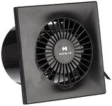 Havells Ventil Air Dxz 100mm Exhaust Fan| Duct Size: Ø3.9, Cut Out Size: Ø4.1, Watt: 18, Rpm: 2500, Air Delivery: 90, Suitable For Kitchen, Bathroom, And Office, Warranty: 2 Years (Black), 4 stars