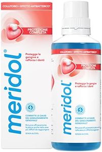 Meridol Collutorio antibatterico 400ml, lenisce le gengive irritate, protegge lo smalto, Combatte i batteri della placca, previene il sanguinamento gengivale, 0% Alcohol