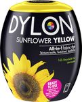 DYLON Washing Machine Fabric Dye Pod for Clothes & Soft Furnishings, 350g – Sunflower Yellow