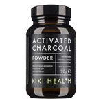 KIKI Health Activated Charcoal Powder | Teeth Whitening Made From Coconut Shells | Food Grade Detox Supplement | Natural Relief Flatulence Indigestion Body & Mind | Vegan & Gluten Free – 70g