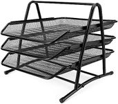 BELLE VOUS Black Mesh 3-Tier Letter