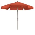 California Umbrella 7-1/2-Feet Wind Resistance Fiberglass Market Push Button Umbrella with 3-Way Tilt, Brick Red