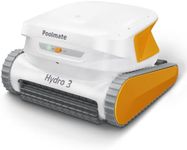 Poolmate Hydro 3 Cordless Robotic Pool Cleaner, 150W Pool Skimmer with 200mins Runtime, to 861-1070 sq.ft, 2 Brushless Motor, 4.1L Filter Basket, Wall Climing, Waterline Cleaning (2024)