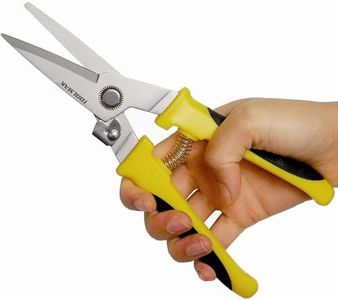 Tin Snips 8 Inch Heavy Duty Metal Cutting Shears, Multifunctional Cutting Branches, Cable Wires, Thin Iron, Cardboard