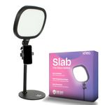 Kreo Slab Key Light Video Light Adjustable Photography Fill Light Five Color Temperatures 3200K-5600K Adjustable Brightness 1455 Lumens 120 Light Beads CRI 95+ with Extendable Light Stand for Video